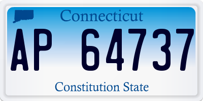 CT license plate AP64737