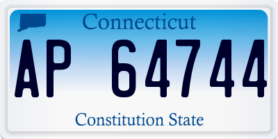 CT license plate AP64744