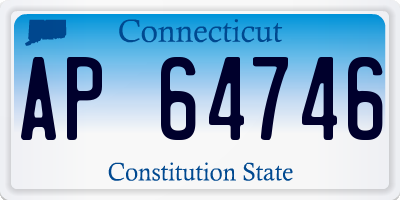 CT license plate AP64746