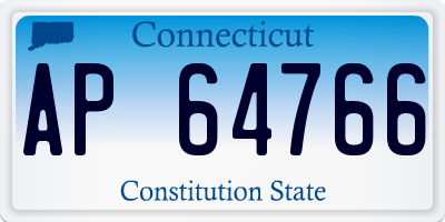 CT license plate AP64766