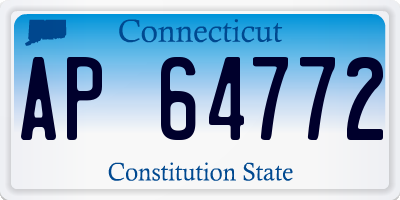 CT license plate AP64772