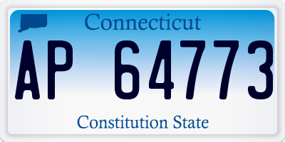 CT license plate AP64773