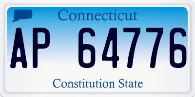 CT license plate AP64776