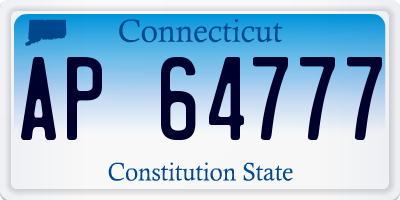 CT license plate AP64777