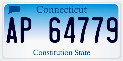 CT license plate AP64779