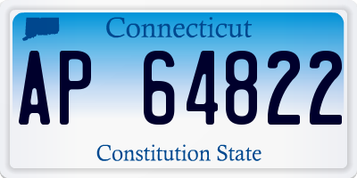 CT license plate AP64822