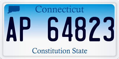 CT license plate AP64823