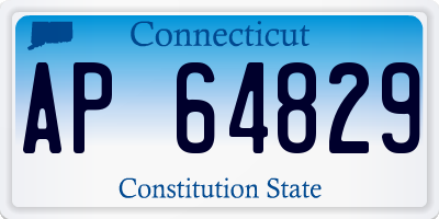 CT license plate AP64829