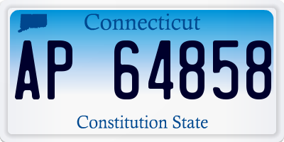 CT license plate AP64858
