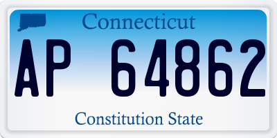 CT license plate AP64862