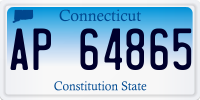 CT license plate AP64865
