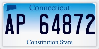 CT license plate AP64872