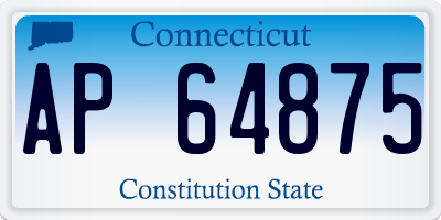 CT license plate AP64875