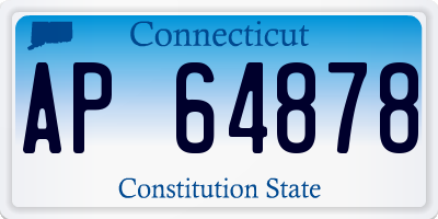 CT license plate AP64878