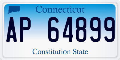 CT license plate AP64899