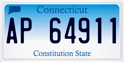 CT license plate AP64911