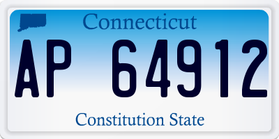 CT license plate AP64912