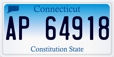 CT license plate AP64918