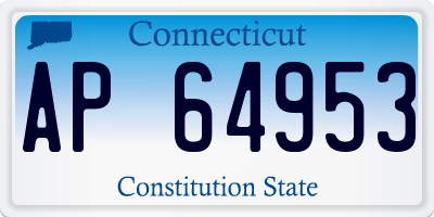 CT license plate AP64953