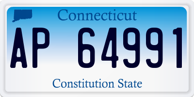 CT license plate AP64991