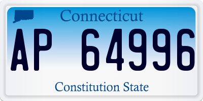 CT license plate AP64996
