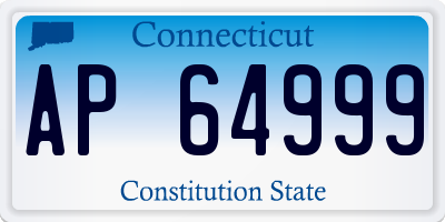 CT license plate AP64999