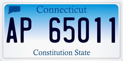 CT license plate AP65011