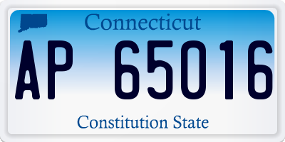 CT license plate AP65016