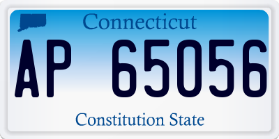 CT license plate AP65056