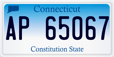CT license plate AP65067