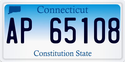 CT license plate AP65108