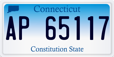 CT license plate AP65117