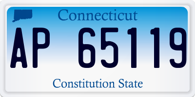 CT license plate AP65119
