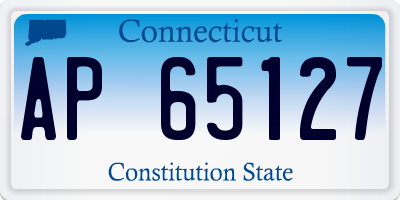 CT license plate AP65127