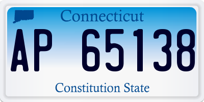 CT license plate AP65138