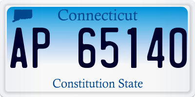 CT license plate AP65140