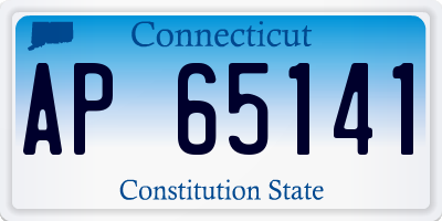 CT license plate AP65141