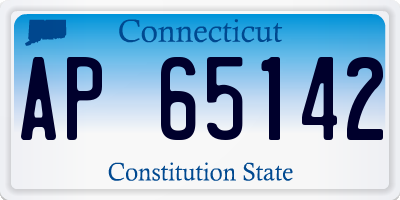 CT license plate AP65142
