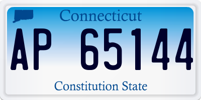 CT license plate AP65144