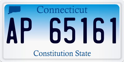 CT license plate AP65161