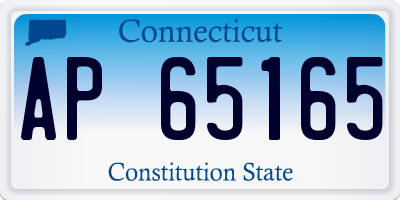 CT license plate AP65165
