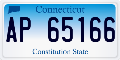 CT license plate AP65166