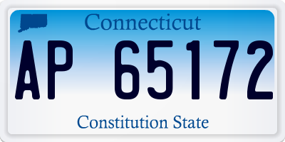 CT license plate AP65172