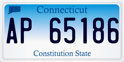 CT license plate AP65186