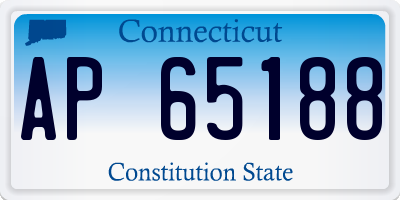 CT license plate AP65188