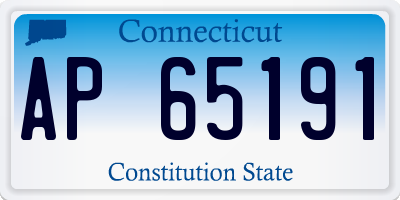 CT license plate AP65191