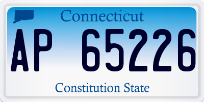 CT license plate AP65226