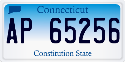 CT license plate AP65256