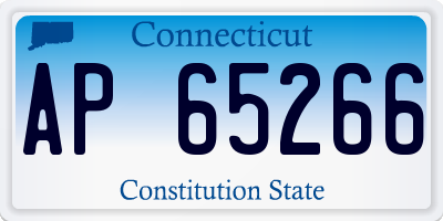 CT license plate AP65266
