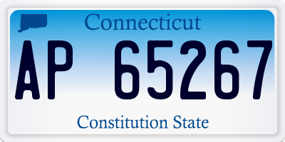 CT license plate AP65267